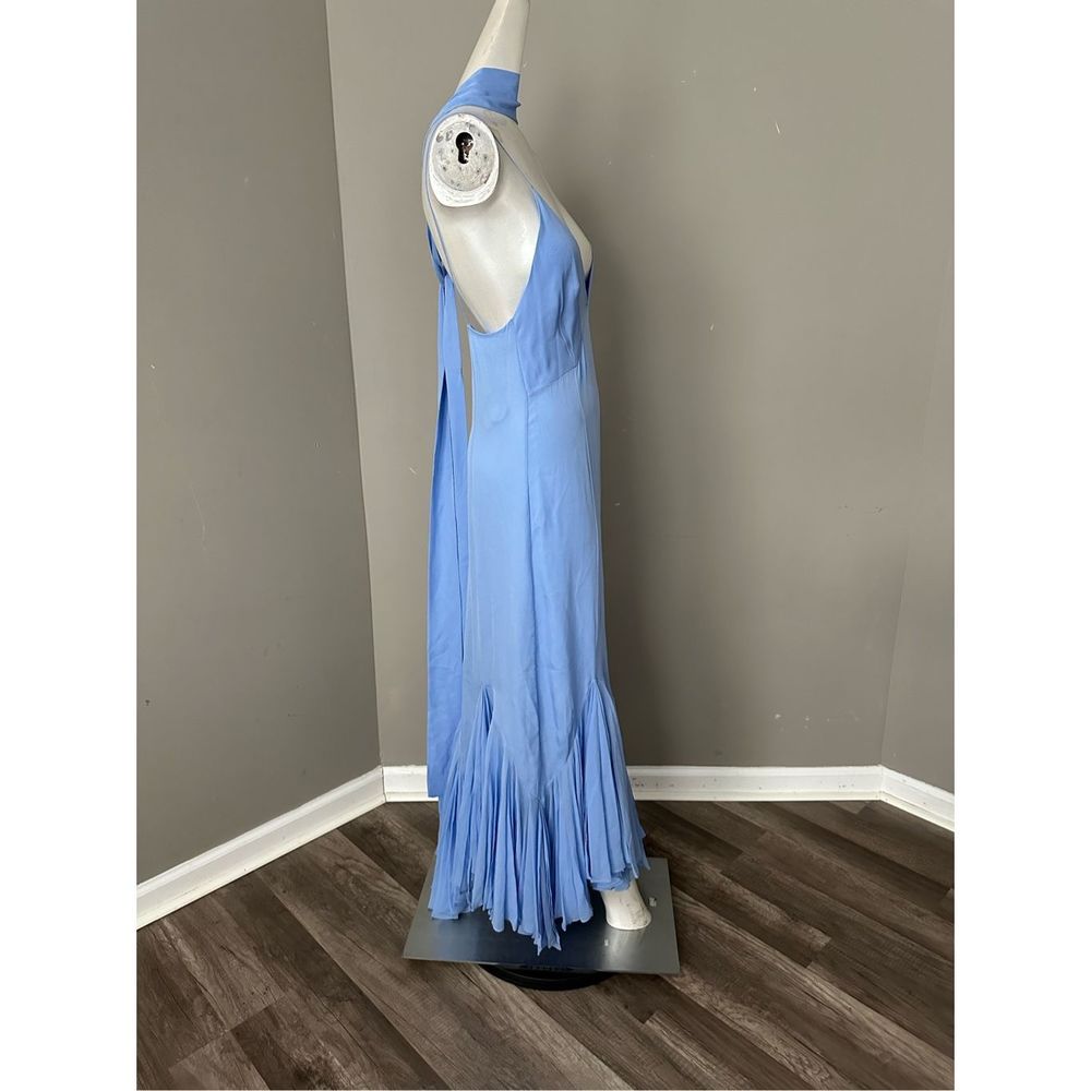 Khaite Candita plunge-front ruffled-hem silk dress - Picture 8 of 13